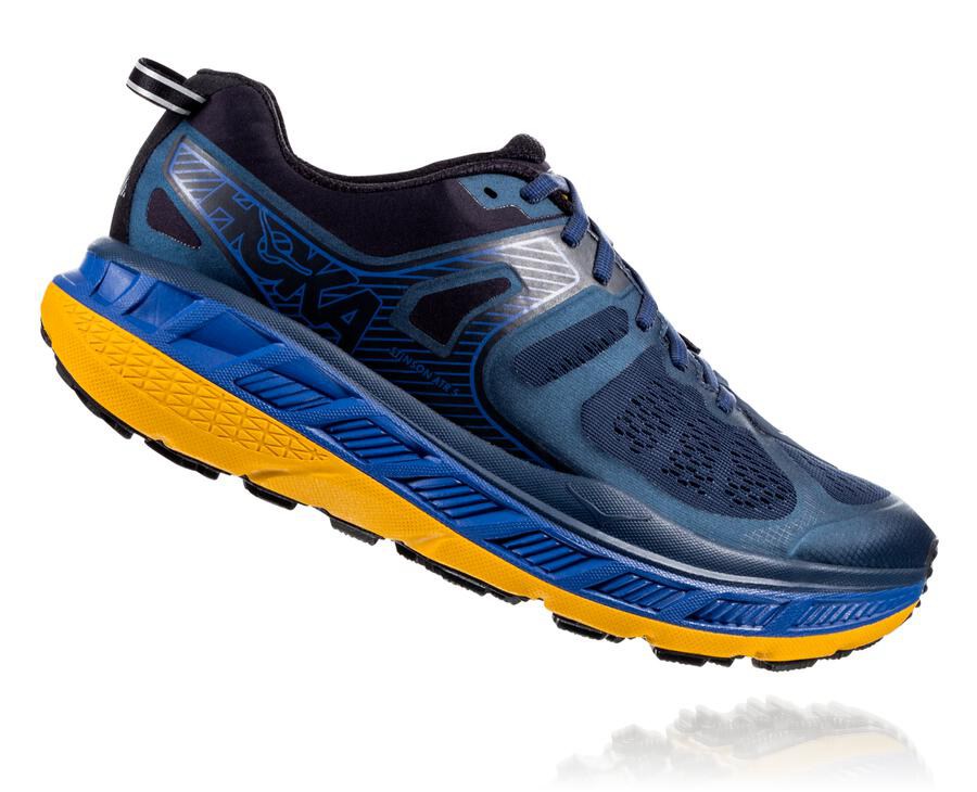 Tenis Hoka One One Trail Hombre Azul Marino - Stinson Atr 5 - QAUL91642